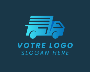 Delivery - Blue Delivery Van logo design