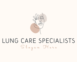 Floral Woman Skin Care logo design