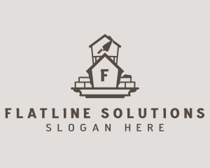 House Brick Construction logo design