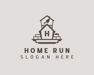 House Brick Construction logo design