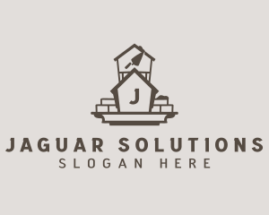 House Brick Construction logo design