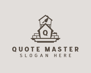 House Brick Construction logo design