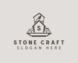 House Brick Construction logo design