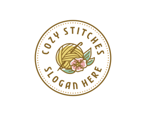 Crochet - Yarn Flower Crochet logo design