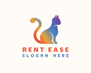 Gradient Rainbow Cat Logo