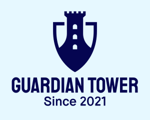 Castle Turret Shield logo design