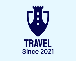 Security - Castle Turret Shield logo design