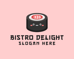 Sushi Roll Snack  logo design