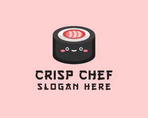 Sushi Roll Snack  logo design