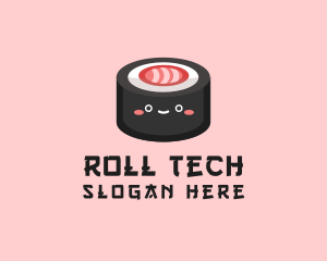 Roll - Sushi Roll Snack logo design