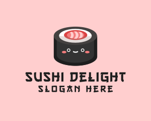 Sushi Roll Snack  logo design