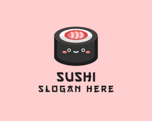 Sushi Roll Snack  logo design