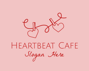 Heart - Heart String Valentine logo design