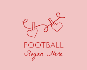 Valentine - Heart String Valentine logo design