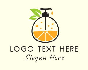 Therapists - Natural Orange Lotion logo design