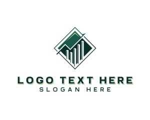 Accounting - Statistics Trading Financing logo design