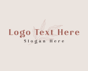Wordmark - Nature Organic Leaf logo design