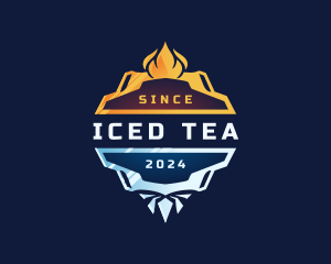 Fire Ice Temperature logo design