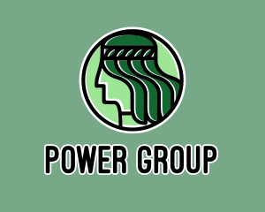 Hair - Organic Green Lady logo design