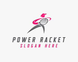 Racket - Tennis Sports League logo design