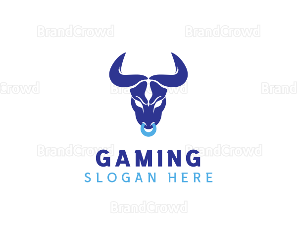 Angry Wild Bull Logo