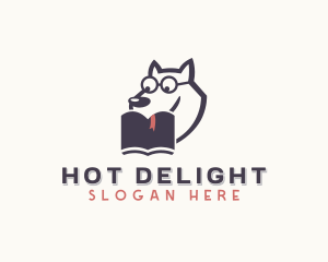 Dog Animal Book  logo design