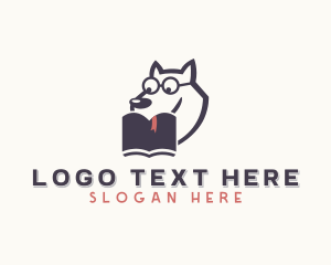 Dog Animal Book  Logo