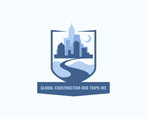 Building Road Pathway Logo