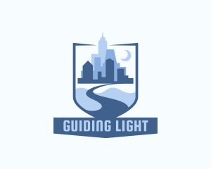 Building Road Pathway logo design