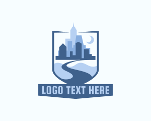 Tour Guide - Building Road Pathway logo design