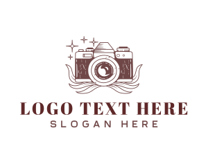 Leaf - Camera Photography Studio logo design