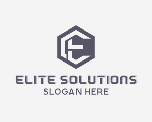 Corporate Agency Letter E logo design