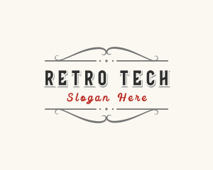 Retro Company Brand logo design