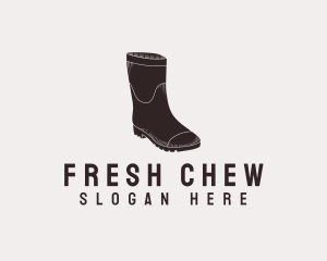 Rain Rubber Boots logo design