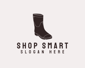 Rain Rubber Boots logo design