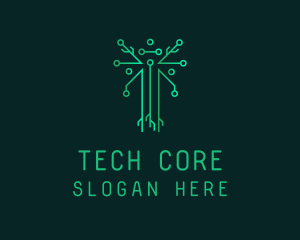 Circuit Tech Tree logo design