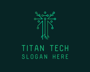 Circuit Tech Tree logo design