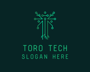 Circuit Tech Tree logo design