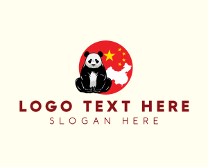 China Panda Animal logo design