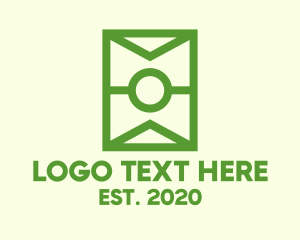 Envelope - Green Soccer Field logo design