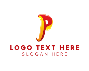 Generic Shiny Letter P  Logo