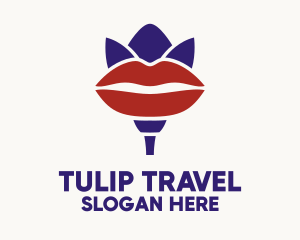 Lip Tulip Cosmetics logo design