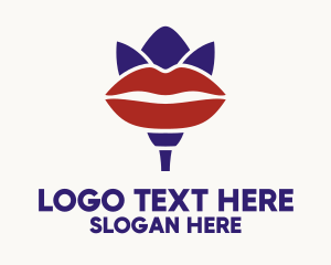 Lips - Lip Tulip Cosmetics logo design
