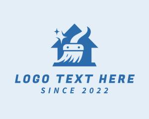 Neat - House Broom Cleaning logo design