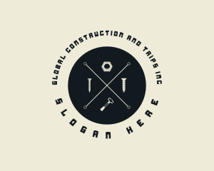 Handyman Construction Tools logo design