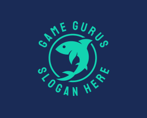 Water Park - Shark Ocean Conservation logo design