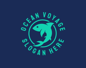 Shark Ocean Conservation logo design