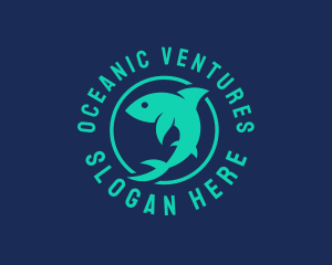 Shark Ocean Conservation logo design