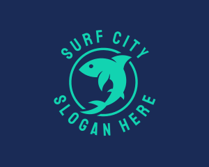 Shark Ocean Conservation logo design