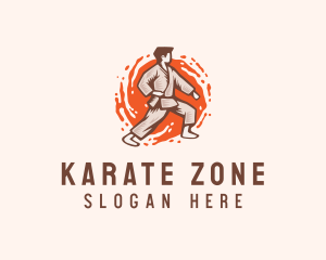 Karate - Karate Martial Arts Fighter logo design